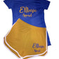 E'Marie Apparel 2pc T-Shirt & Booty Shorts